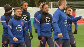 England Players Train Ahead Of Iceland Nations League Match [upl. by Garin]