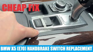 BMW X5 E70 Handbrake Switch Replacement [upl. by Lari]