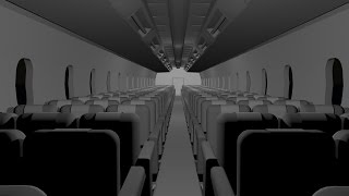 Maya 2014 tutorial  How to model an Airplane interior [upl. by Christianity]