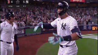 Aaron Judge go ahead Grand Slam vs Boston [upl. by Dahij]