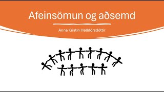 Afeinsömun og aðsemd mismunur [upl. by Calen]