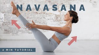 NAVASANA How To Do Boat Pose For Beginners [upl. by Cirdec]