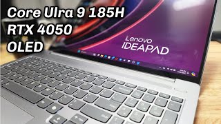 2024 Lenovo IdeaPad Pro 5i Review  Core Ultra 9 185H  RTX 4050 benchmarks [upl. by Ime]