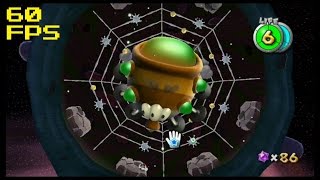 20 60 FPS Tarantoxs Tangled Web  Space Junk Galaxy  Super Mario Galaxy [upl. by Derfliw]