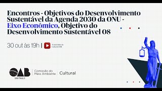 Encontros  Objetivos do Desenvolvimento Sustentável da Agenda 2030 da ONU [upl. by Grewitz464]