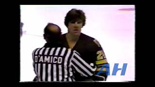 NHL Oct 27 1982 Toronto Maple Leafs v Boston Bruins Bench Clearing Brawl [upl. by Nylahs]