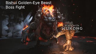 Bishui goldenEye Beast Boss Fight Black Myth Wukong [upl. by Nesahc]