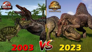 SPINOSAURUS VS TREX DEATHRUN  ARK Dinosaurs [upl. by Mayda3]