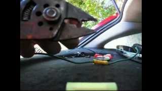 How to inspect hatch back wiring part two crimping wires and removing panels [upl. by Airak]