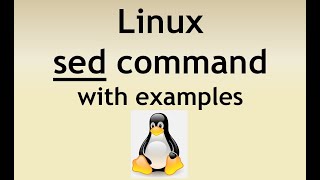 SED command in Linux Unix with examples  How to use SED command  Linux Tutorials [upl. by Ellekcir]