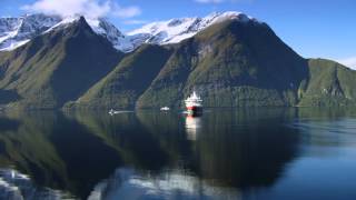 Stunning Hjørundfjord with Discover The World Cruising [upl. by Eugenle]