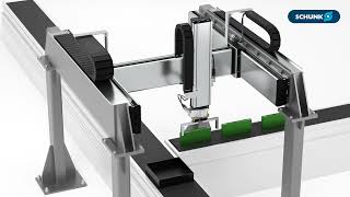 Handhabung von Prismatischen Batteriezellen – Produktanimation SLD Lineardirektachse [upl. by Genet]