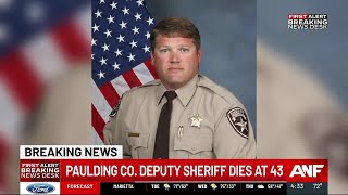 Paulding County deputy sheriff dies at 43 [upl. by Anthony]