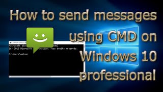 How to send messages using CMD on Windows 10 pro [upl. by Parent307]