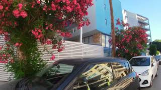 Rhodes Town  A walk around some streets 4K [upl. by Materse]