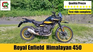 Royal Enfield Himalayan 450  2024 Test ride completo English subtitles [upl. by Dnomrej]