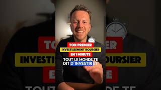 📊🧑‍🏫 TON PREMIER INVESTISSEMENT BOURSIER EN 1 MINUTE [upl. by Rickie94]