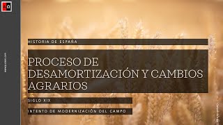 Desamortización y cambios agrarios en la España del siglo XIX [upl. by Blondelle]