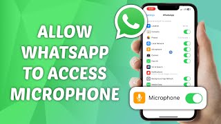 How to Allow WhatsApp to Access Microphone on iPhone [upl. by Erdne]