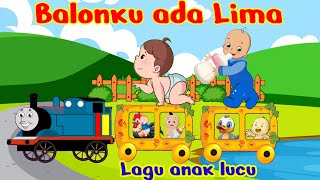 Balonku ada Lima  lagu anak terpopuler  lagu anak lucu  lagu edukasi Nok Dinar channel ❤ [upl. by Cower]