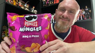 NEW Pringles Mingles BBQ amp Pizza Flavor My Review [upl. by Rennold351]