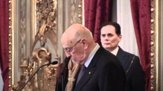 Foibe giornata del ricordo  il discorso di Giorgio Napolitano integrale HD [upl. by Kare964]