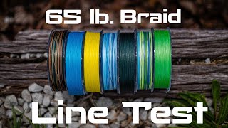 Testing Reaction Tackle 65lb Braided Fishing Line [upl. by Ahsinev270]