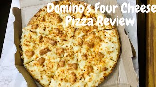 New Domino’s Pizza Review  Dominos 4 Cheese Pizza  Four Cheese Pizza  4 Cheese Pizza pizza [upl. by Liu733]