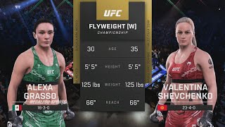 UFC 306 Alexa Grasso vs Valentina Shevchenko 3  Full Fight amp Highlights  Flyweight Title Bout [upl. by Irpak]