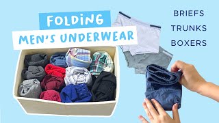 6 Neat Ways To Fold Men’s Briefs Trunks amp Boxers [upl. by Fahland]