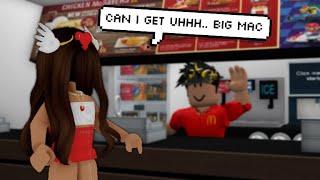 GOING TO MCDONALDS IN ROBLOX [upl. by Maltz]