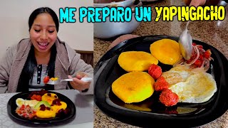 Mi esposo me preparo un YAPINGACHO delicioso 🤤  Karito la tóxica ft Ni Q’ Fuera TV [upl. by Cutlerr]