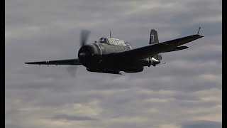 TriState Warbird Museum Veterans Day Celebration 1192024 Part 2 TBM3 P51D and T6 Flight Ops [upl. by Ahsel]