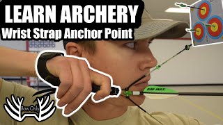 LEARN ARCHERY How to Properly Anchor with a Wrist Strap Release [upl. by Ziegler]