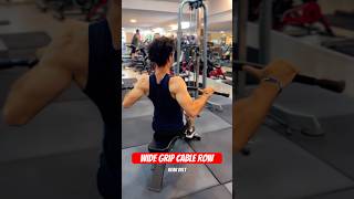 Wide grip cable row fitness bodybuilding health fitnessinspiration shreded بدنسازی [upl. by Ortensia144]