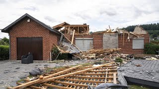 Tornado richtet in Belgien große Schäden an [upl. by Rintoul]