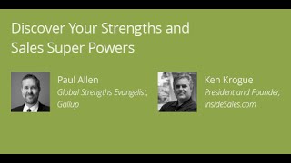 Discover Your Strengths and Sales Super Powers [upl. by Elvia]