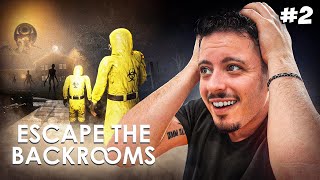 خرج لينا كلب بسيفة انسان 🤯 ميمكنش علا خلعة 😂  ESCAPE THE BACKROOMS  الحلقة2 [upl. by Ashwin]