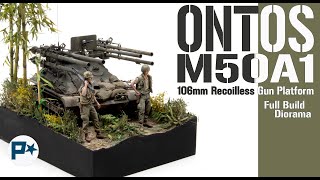 FULL Build of the USMC Vietnam era M50 Ontos Full Diorama including figures and scenic base [upl. by Ahtaga]