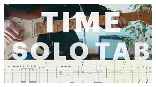 Pink Floyd Time Solo Cover  Guitar Tab  Lesson Tutorial [upl. by Esimehc10]