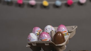 😋Satisfying Asmr Kinder Bueno Kinder Egg 🥚 Skittles and Chupa Chups Unboxing Video 🌈🍭🍫 [upl. by Acinomal456]