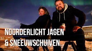 VLOG Noorderlicht jagen en sneeuwschuiven in Tromsø [upl. by Aniretak]