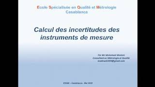 Comment calculer les incertitudes de mesure [upl. by Nagrom934]