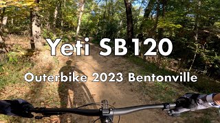 Yeti SB120 Demo Ride at Outerbike 2023 at Coler MTB Trails in Bentonville [upl. by Eada622]