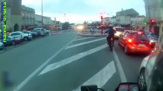 BAGARRE  MOTARDS VS AUTOMOBILISTES  FRANCE [upl. by Hayikaz]