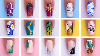 15 Simple Nails Art Tutorial  New Nails Art Design  Olad Beauty [upl. by Hilbert318]