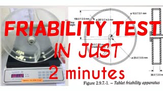 Evaluation test for tablet FRIABILITY TEST [upl. by Sapers482]