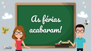 Mensagem escolar de volta às aulas [upl. by Ecilef]