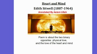 Heart And Mind By Edith Sitwell Annotated [upl. by Kotick729]