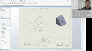 SolidWorks Auxiliary View [upl. by Naasah]